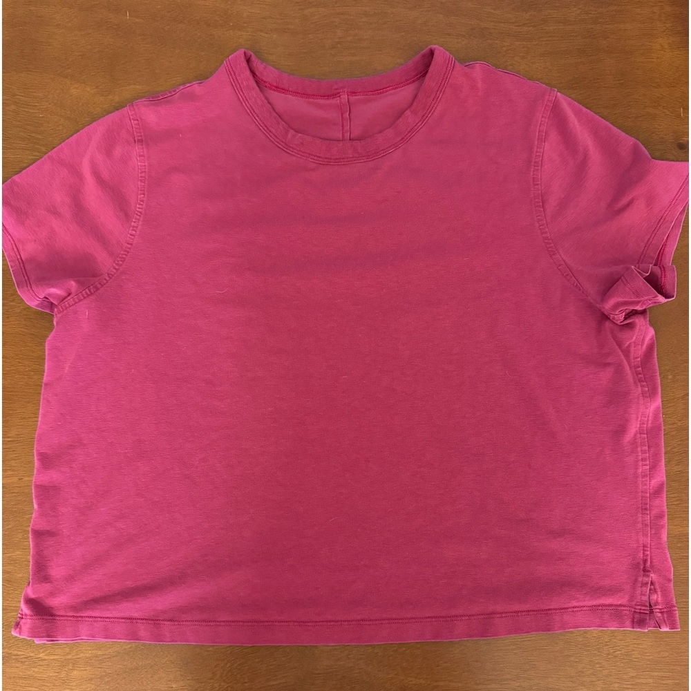 Lululemon Classic-Fit Cotton-Blend T-Shirt purple size 12